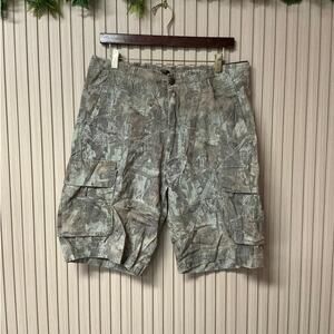 CSG Men's Essential Stretch Cotton Cargo Shorts Camo Size 34